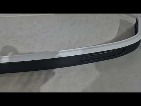 Universal Front Lip Spoiler DPT White V-1 (ABS, Gloss Black) - video 1