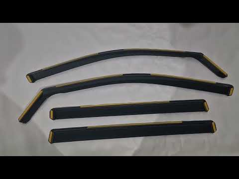 In-Channel Wind Deflectors Niken Luxury (4 pcs) for Toyota Highlander 2013-2019 - video 1