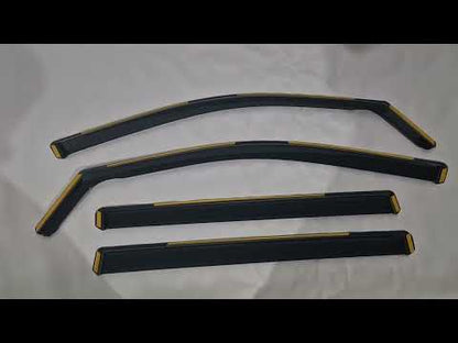 In-Channel Wind Deflectors Niken Luxury (4 pcs) for Toyota Highlander 2013-2019 - video 1