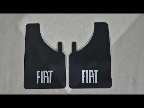 Universal Mud Flaps Polytep (230*375, 2 pcs) for Fiat - video 1