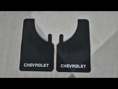 Universal Mud Flaps Polytep (230*375, 2 pcs) for Chevrolet - video 1