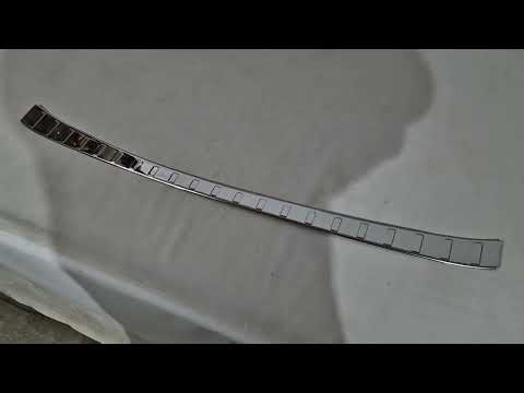 Rear Bumper Protector Carmos Stainless Steel for BMW iX (I20) 2022- - video 1