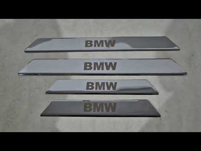 Door Sill Cover V-2 (4 pcs, Carmos) for BMW 5 Series E-39 1996-2003 - video 2