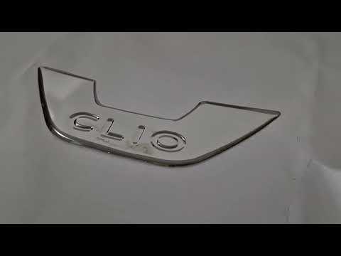 Front Emblem Trim Carmos (Stainless Steel) for Renault Clio IV 2012-2019 - video 1