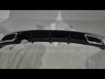 Rear Diffuser DPT V-2 (Gloss Black) for Renault Clio IV 2012-2019 - video 1