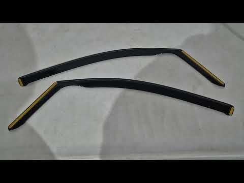 In-Channel Wind Deflectors Niken Luxury (2 pcs) for Volkswagen Caddy 2004-2010 - video 1