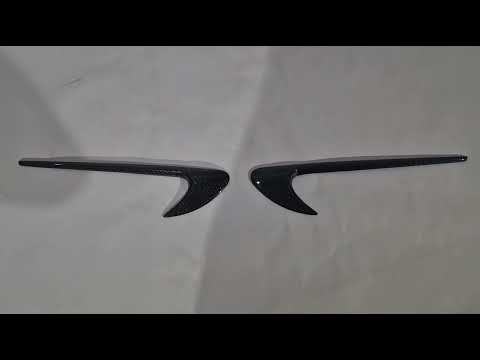 Carbon Front Fender Covers (for AMG-Line 2017-2019) for Mercedes E-class coupe C238 2016-2024 - video 1