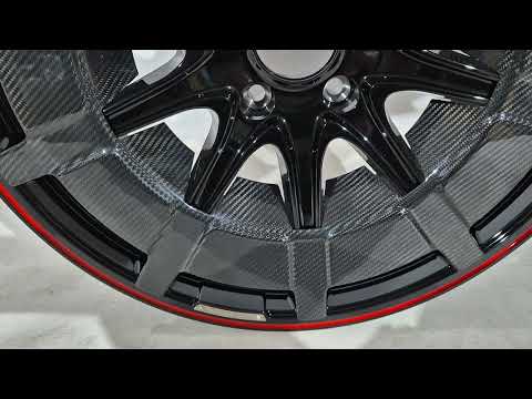Forged Aluminum and Carbon Wheels G900 (R24, Set of 4) for Mercedes G сlass W463 2018-2024 - video 1