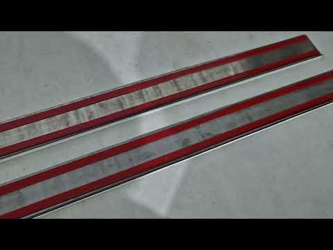 Carmos Door Sill Protectors (2 pcs, Stainless Steel) for Chrysler Voyager 2008-2016 - video 1