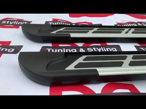 Side Steps Sunrise (2 pcs, Aluminum) for Renault Captur 2013-2019 - video 1