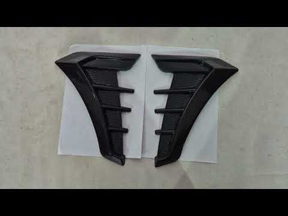 Universal fender vent covers Type-D (dummy, 2 pcs) - video 1