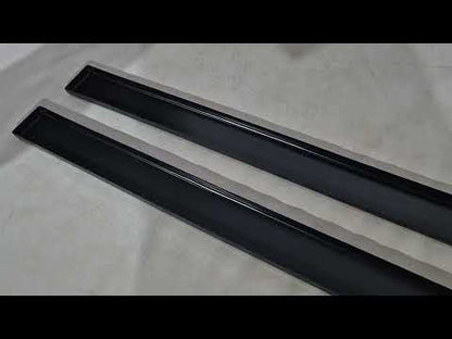 Universal Side Skirt Extensions DPT Lower Lip Black (Gloss Black) - video 1