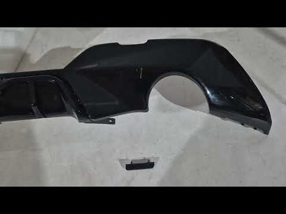 Rear Bumper Diffuser DPT (for M-Sport 2018-2022, Gloss Black) for BMW 3 Series G20/G21 2018- - video 1