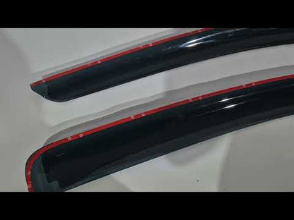 Front window deflectors (3D, 2 pcs, HIC) for Hyundai I-20 2008-2012 - video 1