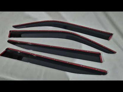 Window Deflectors (4 pcs, HIC) for Toyota Land Cruiser 300 2021- - video 1