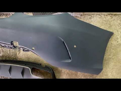 Body kit with full rear bumper (AMG C63-designs 2014-2018) for Mercedes C-сlass W205 2014-2021 - video 1