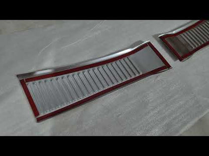 Stainless Steel Rear Bumper Protector Carmos (matte) for Suzuki SX4 S-Cross 2021- - video 1