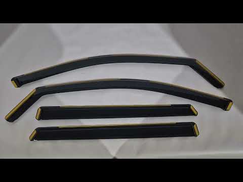 In-Channel Wind Deflectors Niken Luxury (4 pcs) for Peugeot 5008 2024- - video 1