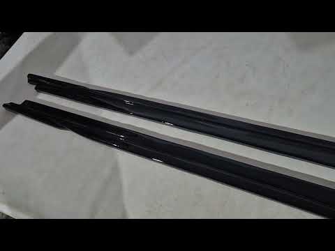 DPT V-2 Side Skirt Extensions (for M-Sport/M5 side skirts, Gloss Black) for BMW 5 Series G30/G31 2017-2023 - video 1