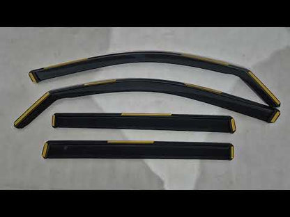 In-Channel Wind Deflectors Niken Luxury (4 pcs) for Skoda Kodiaq 2016-2023 - video 1