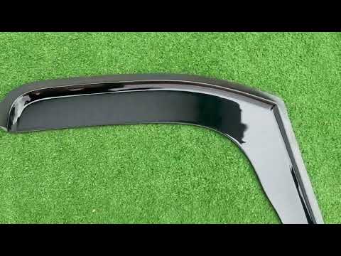 In-Channel Wind Deflectors (2 pcs, Niken Luxury) for Nissan Primastar 2002-2014 - video 1