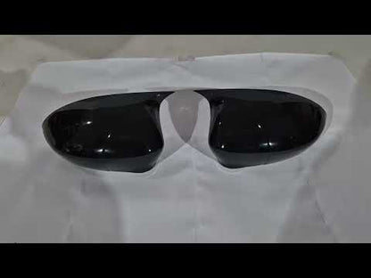 Mirror Covers BMW-Style (For Fiat 500, 2 pcs) for Fiat 500/500L 2013-2022 - video 1
