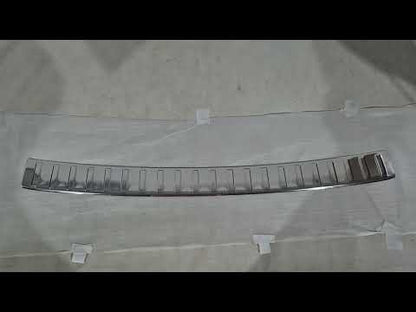 Rear Bumper Protector Carmos Stainless Steel Gloss for Volkswagen Tiguan 2023- - video 1