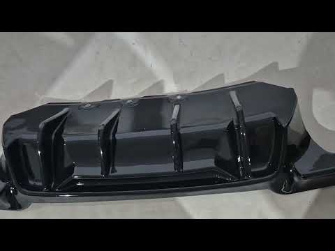 Rear Diffuser CS-Style DPT (for M5, Gloss Black, Vacuum Formed) for BMW 5 Series F10/F11 2010–2016 - video 1
