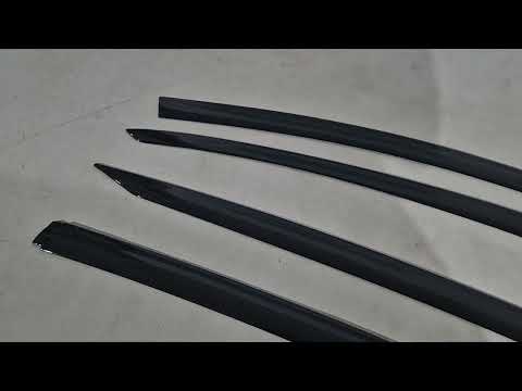Window Deflectors Niken Luxury (4 pcs) for Tesla Model Y 2020- - video 1