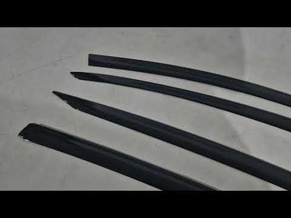 Window Deflectors Niken Luxury (4 pcs) for Tesla Model Y 2020- - video 1