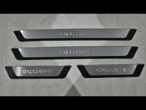 Door Sill Protectors Flexill (4pcs, Stainless Steel) for Ford Fiesta 2017- - video 1