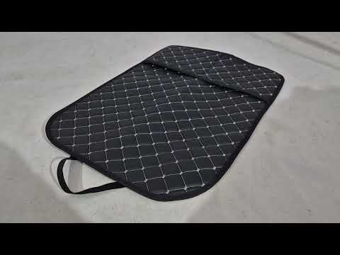 Car Seat Back Organizer ECO (1 pc, Black with Gray Stitching) - video 1