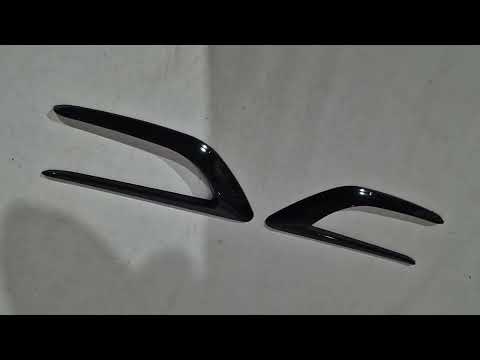 Universal side gills DPT V-2 (ABS) (2pcs) (black gloss) - image 1