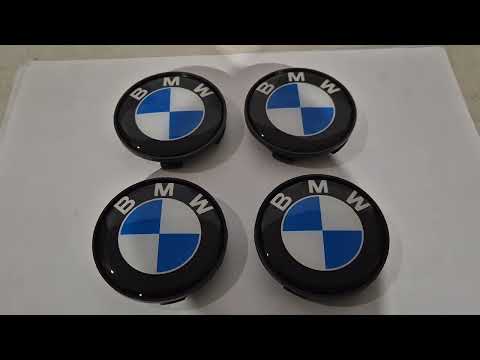 OEM Wheel Center Caps V2 68/64.5mm (4 pcs) for BMW - video 1
