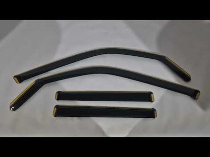 In-Channel Wind Deflectors Niken Luxury (4 pcs) for Mercedes GLK сlass X204 2008-2015 - video 1