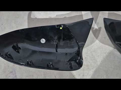 Mirror Covers M-Look (2014-2018, Carbon) for BMW X3 F25 2011-2018 - video 1