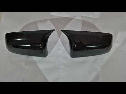 Mirror Covers BMW-Style (2 pcs) for Mitsubishi Lancer X 2008- - video 1