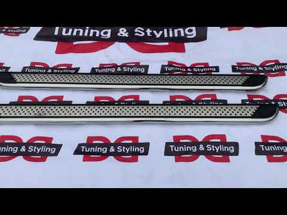 Side Steps Maydos V2 (2 pcs, Aluminum & Stainless Steel) for Peugeot Partner Tepee 2008-2018 - video 2