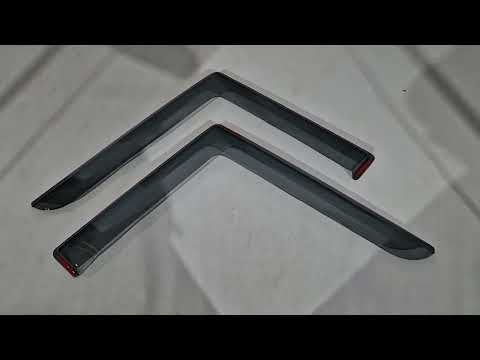 In-channel window deflectors (smoke, 2 pcs, Cagatay) for Iveco Daily 2014- - video 2