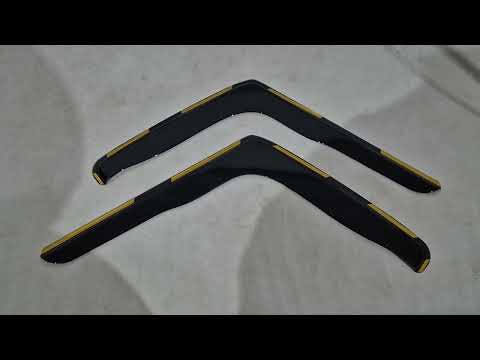 In-Channel Wind Deflectors Niken Luxury (2 pcs) for Mercedes Sprinter W906 2006-2018 - video 1