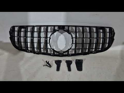 Front Grille GT Panamericana (2015-2019) for Mercedes GLC coupe C253 2016-2023 - video 1