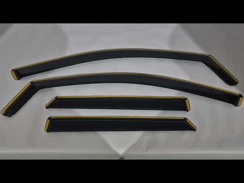 In-channel Wind Deflectors Niken Luxury (2021+, Hybrid, 4 pcs) for Peugeot 3008 2016-2023 - video 1
