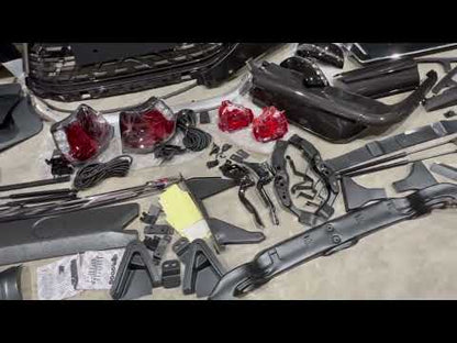 Facelift conversion kit from 2008-2016 model to TRD Sport (2021+) for Lexus LX570/450d 2008-2022 - video 2