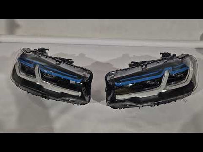 Front Headlights Full LED Laser (for 2017-2020) for BMW 5 Series G30/G31 2017-2023 - video 1