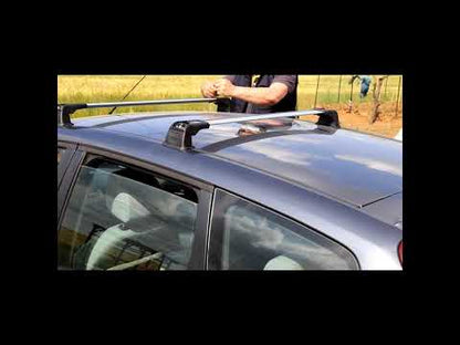 Roof bars for original mounting points (2 pcs) for Volkswagen T5 Multivan 2003-2010 - video 3
