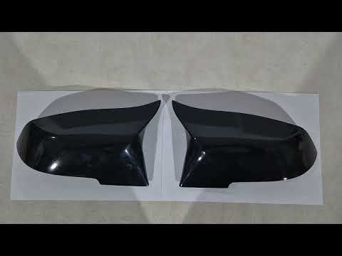 Mirror Covers M-Look (with Clips, 2 pcs) for BMW 3 Series F-30/31/34 2012-2019 - video 2