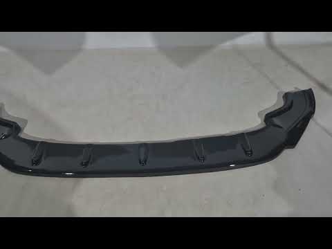 Front Lip Spoiler DPT V-4 (for R / R-Line HB, 2017-2019, Gloss Black) for Volkswagen Golf 7/E-Golf 2012-2020 - video 1