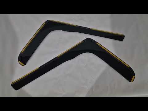 In-Channel Wind Deflectors Niken Luxury (2 pcs) for Opel Movano 2010-2021 - video 1