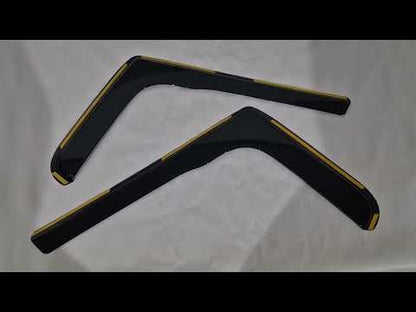 In-Channel Wind Deflectors Niken Luxury (2 pcs) for Opel Movano 2010-2021 - video 1