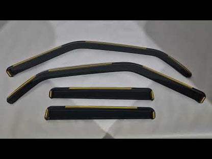 In-Channel Wind Deflectors Niken Luxury (4 pcs) for Range Rover Sport 2005-2013 - video 1